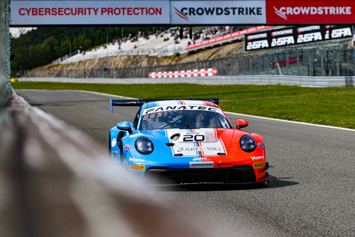 La Porsche 911 GT3 R du Huber Motorsport. (Crédits : Dailysportscar)