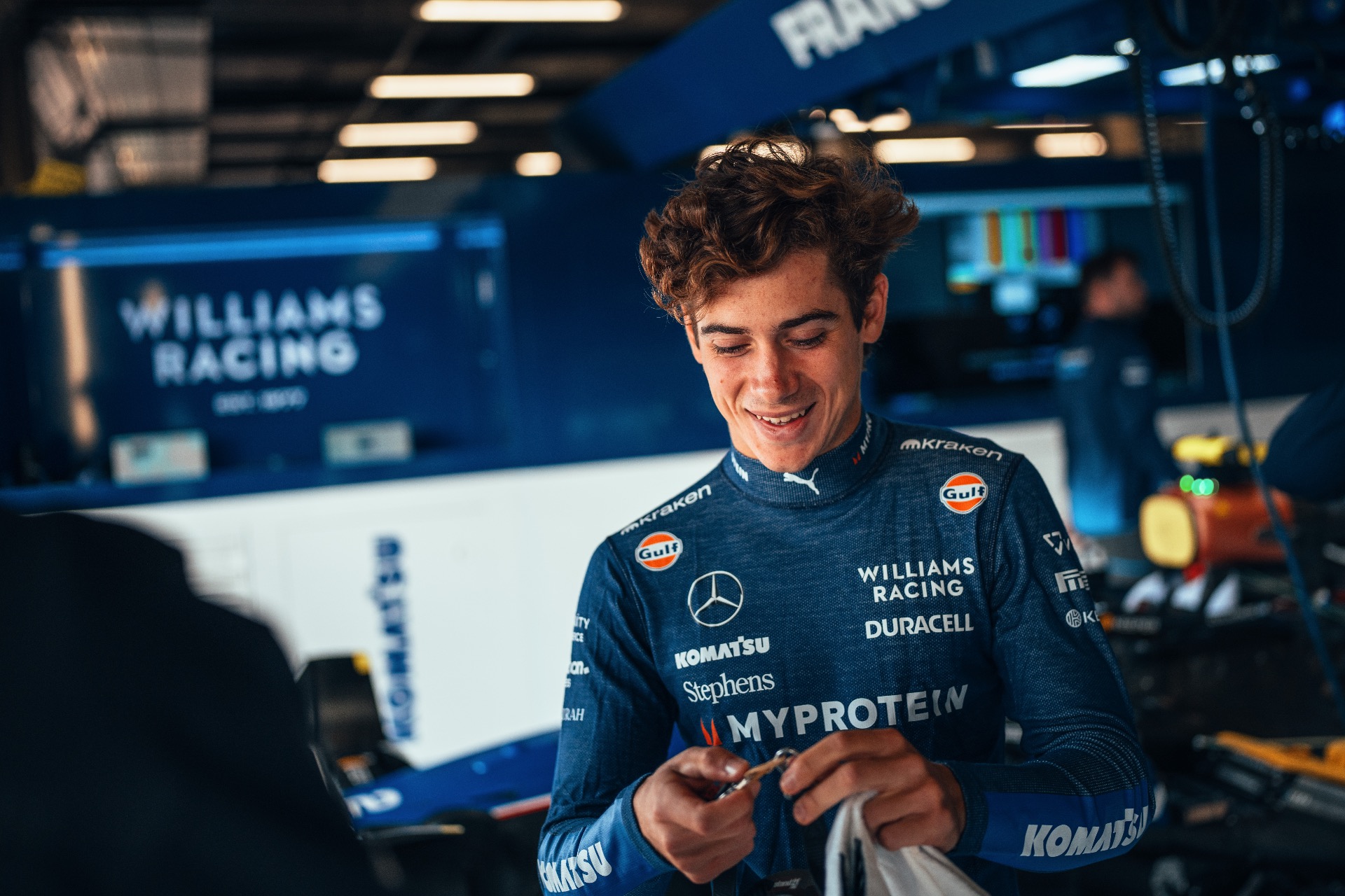 Franco Colapinto avait participé à la FP1 du GP de Grande-Bretagne avec Williams. (Crédits : Williams)
